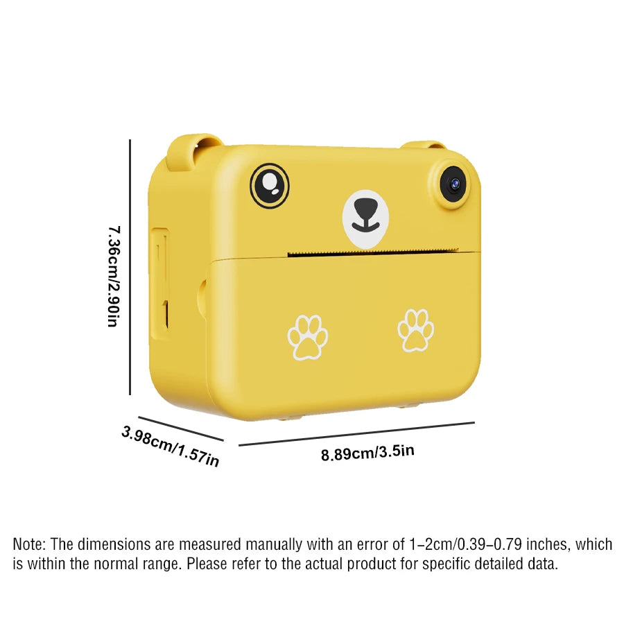 Kids Digital Camera Photography Instant Print Photo 1080P HD With Video Recorder Mini Thermal Printer Educational Birthday Gifts