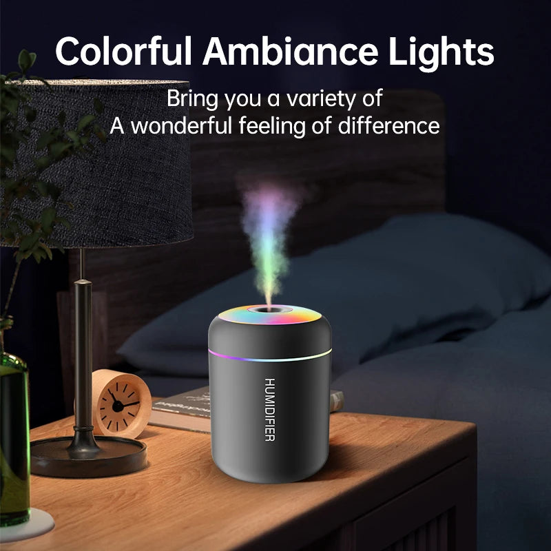 Compact USB Aroma Diffuser With Cool Mist And Soft Light For Bedroom Decor