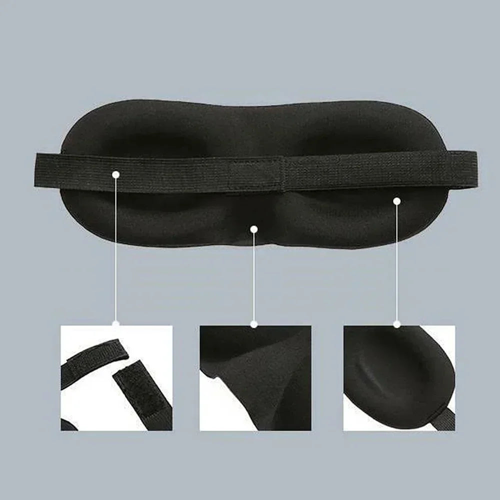 3D Soft Sleep Eye Mask For Men And Women Unisex Light Blocking Comfort Cover