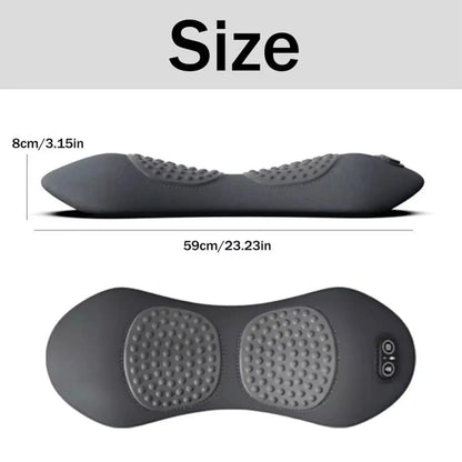 3 in 1 Electric Lumbar Support Pillow with Adjustable Height Back Massager with Heat Back Support Pillow for Lower Back