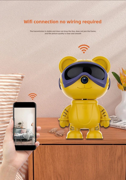 5MP PTZ WIFI IP Camera Wireless Home Security Robot Camera 360° Two Way Audio Auto Tracking Invisible Lens Indoor Baby Monitor