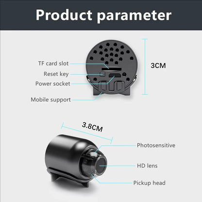1080P New X5 Mini Camera Night Vision Lightweight Portable Premium Cams Motion Detection Wireless Surveillance Camera