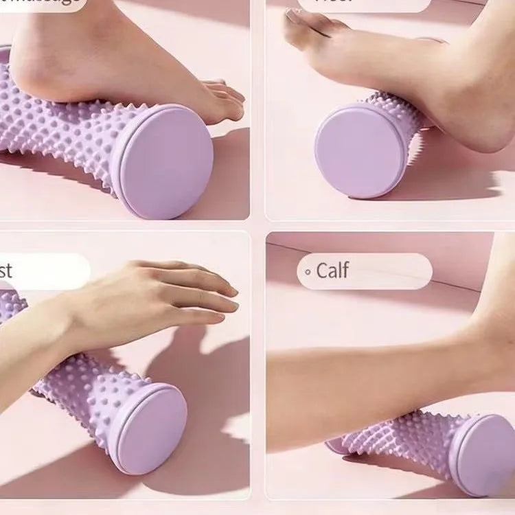 Yoga Massage Ball & Plantar Fascia Roller, Portable Plastic Tool to Relax Foot Muscles for Daily Foot Care Massage