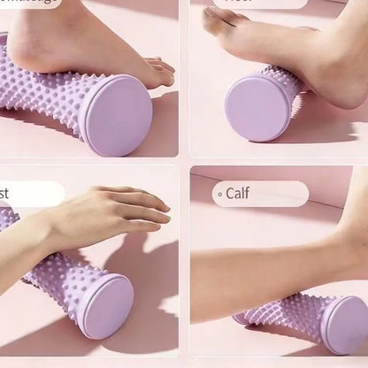 Yoga Massage Ball & Plantar Fascia Roller, Portable Plastic Tool to Relax Foot Muscles for Daily Foot Care Massage