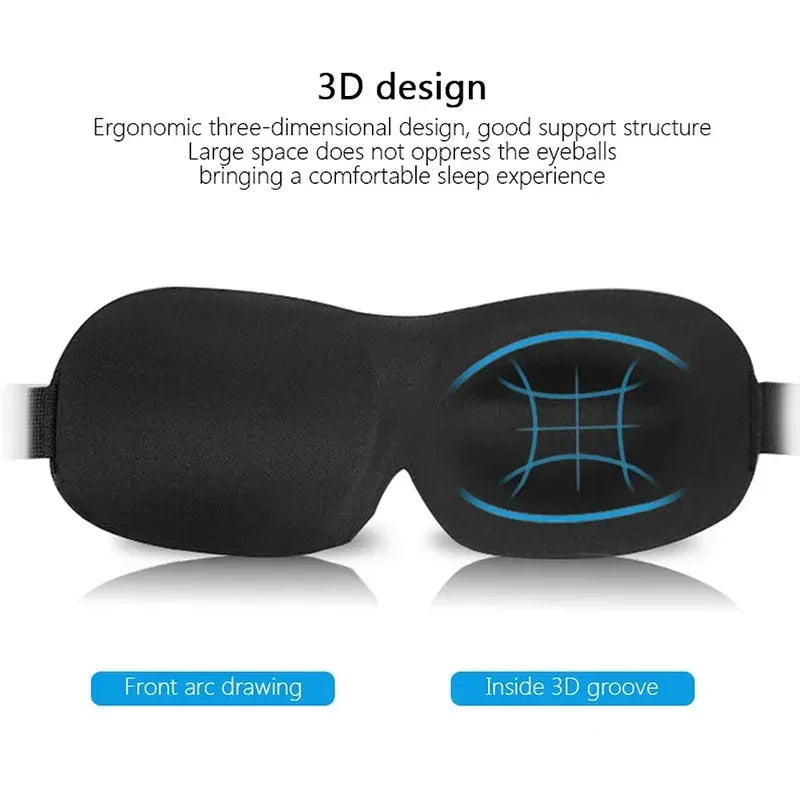 3D Soft Sleep Eye Mask For Men And Women Unisex Light Blocking Comfort Cover