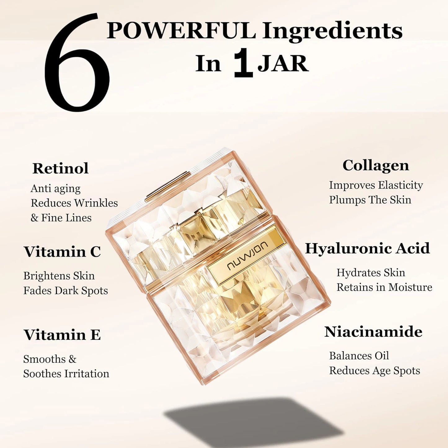 Multi Action Face Neck Skin Tightening White Blood Cell Peptide Anti Aging Face Cream Skin Firming Night Cream Wrinkle Repair