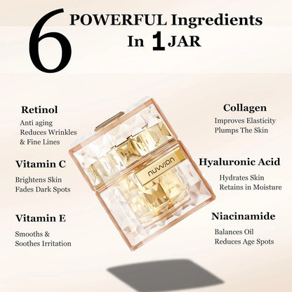 Multi Action Face Neck Skin Tightening White Blood Cell Peptide Anti Aging Face Cream Skin Firming Night Cream Wrinkle Repair