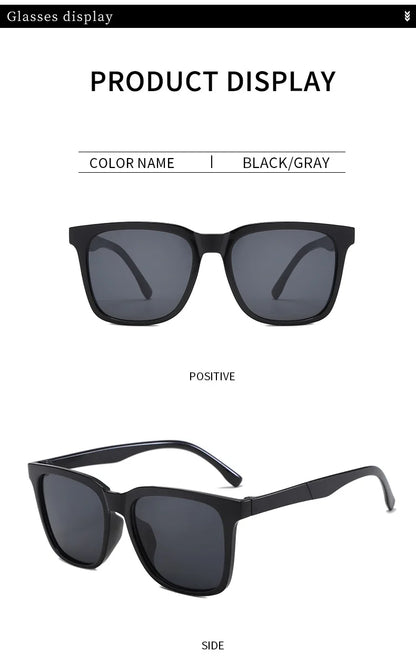 Retro Sunglasses For Men Korean Style Outdoor Square Sunglasses Driving Mercury Women Sunscreen Glasses Lens UV400