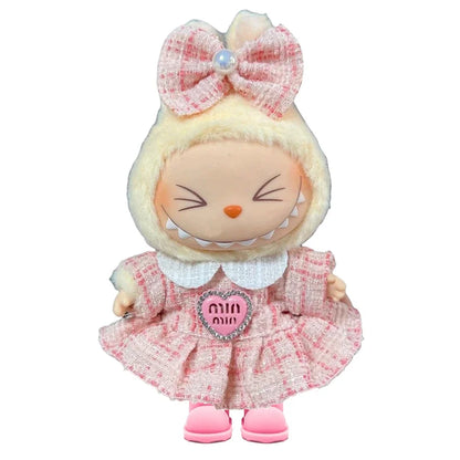 17cm Fashion Doll labubu Clothing Accessories Set Suitable for Boys Cute Plush  Doll Clothes Suitable for Fashion