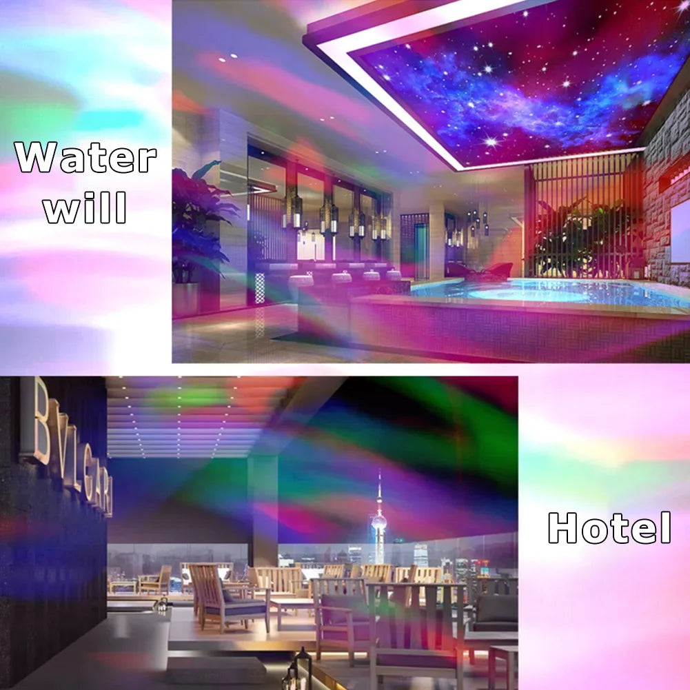 Aurora Crystal Projector Night Light with Remote Control | অরোরা ক্রিস্টাল প্রজেক্টর নাইট লাইট