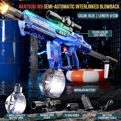 Electric Water Guns For Adults Powerful Squirt Automatic Water Suction Water Blasters Summer Outdoor Beach Toy For Boys Kid Gift