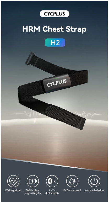 CYCPLUS Heart Rate Sensor Armband Wrist Chest Belt Bluetooth ANT+ Fitness Monitor for Garmin Wahoo GPS Bike Computer