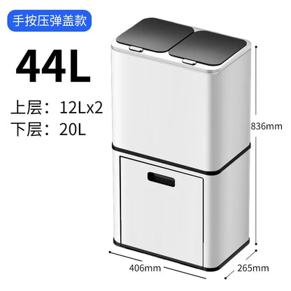kitchen special induction smart garbage sorting trash can