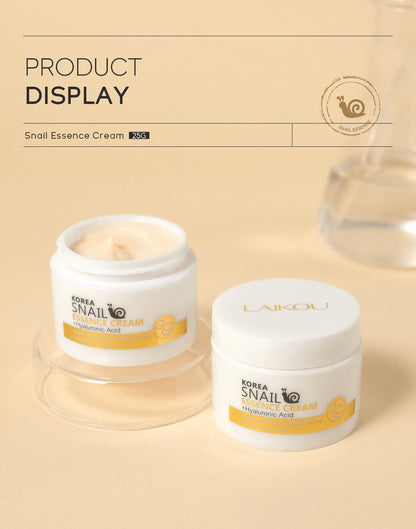 LAIKOU Snail Face Cream Hyaluronic Acid Moisturizing Cream Smoothing & Nourishing Serum Day Cream for Face Skin Care Products
