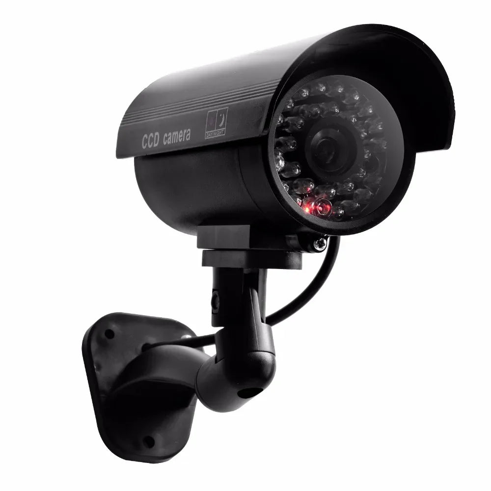 ALARMEST Fake Camera Dummy Waterproof Security CCTV Surveillance Camera With Flashing Red Led Light Outdoor Indoor