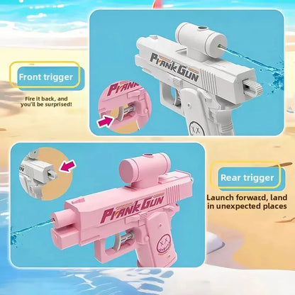 Funny Double-Sided Reverse Water Gun - Summer Prank Toy,Mini Tactical Water Sprayer for Kids & Adults, Pool Beach Water Fight