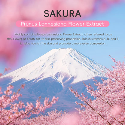 LAIKOU Sakura Face Lotion Moisturizing Essence  Shrink Pores Repairing  Improve Skin Elasticity  100ML
