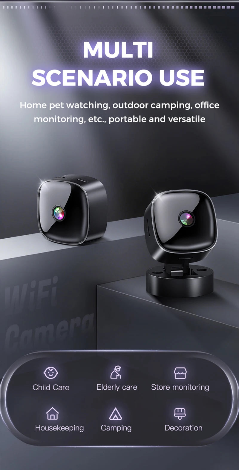 Lenovo 1080P HD Camera 2.4G Wifi Wireless Security Protection Remote Monitor Camcorders Home Phone Connectivity Smart Device
