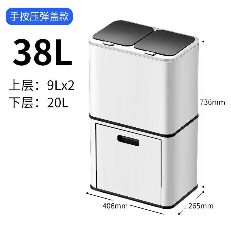 kitchen special induction smart garbage sorting trash can