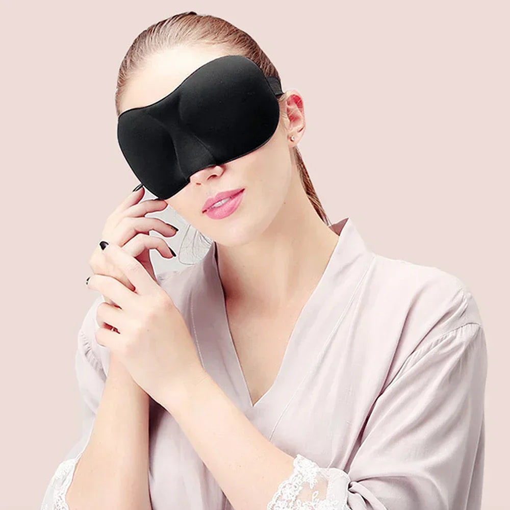 3D Soft Sleep Eye Mask For Men And Women Unisex Light Blocking Comfort Cover