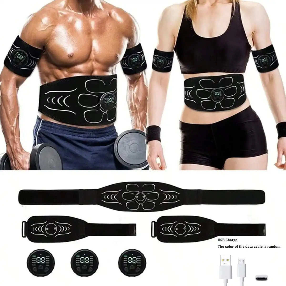 2026EMS Muscle Stimulator, Abdominal Muscle Trainer, Abdominal Shaping Device, Electronic Slimming Belt, Fitness Massage