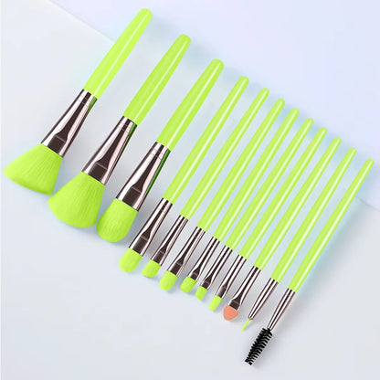 13 Piece Soft Makeup Brushes Set With Travel Case For Eye Face Cosmetics