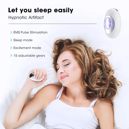 New Microcurrent Sleep Aid Device EMS Sleep Aid Machine Sleep Instrument for Insomnia Stress Anxiety Relief Palm Pulse Massager