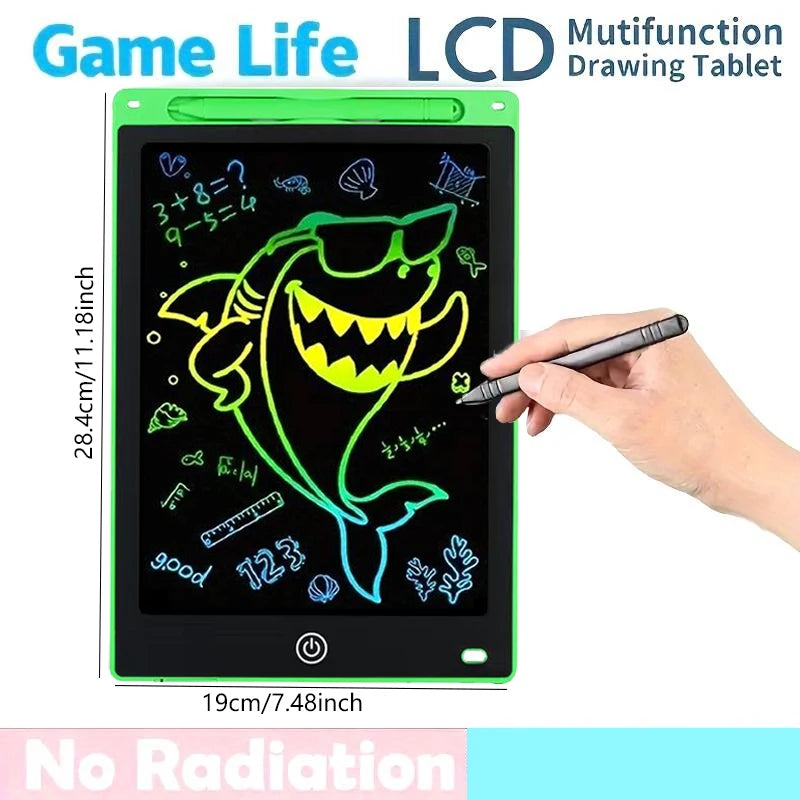 12 Inch LCD Drawing Tablet Handwriting Tablet Electronic Writing Board Doodle Board Educational Toys For 3-12 Years Kids Gifts