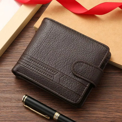 HOMESIFH Men Wallets Leather Zipper Purse Man Slim Card Horders Quality Male Short Multi-card Wallet Coin Pocket Purse