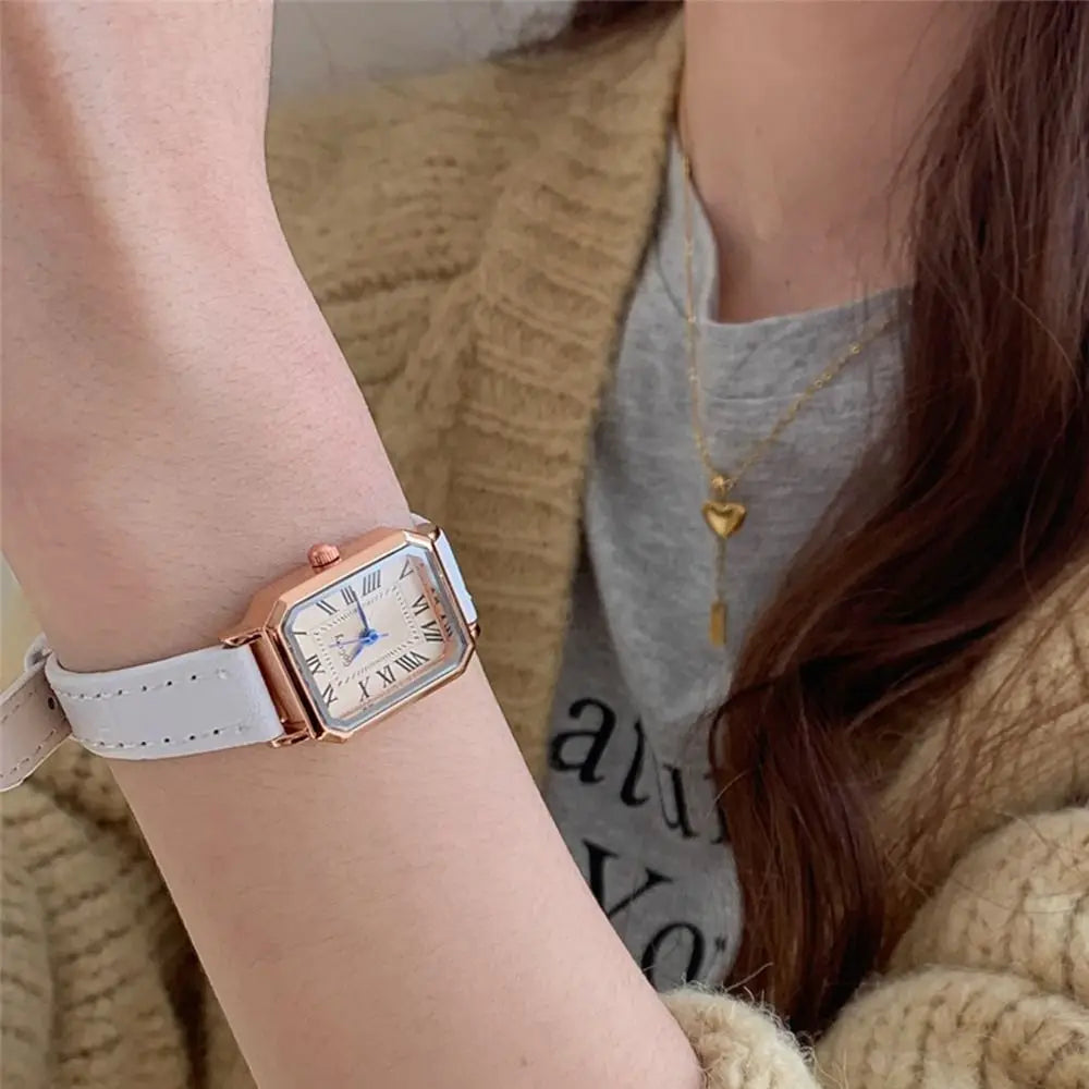 Light Luxury Elegant Women's Quartz Watch Portable Simple Ladies Business Watches Exquisite Waterproof Women's Wrist Watch Women