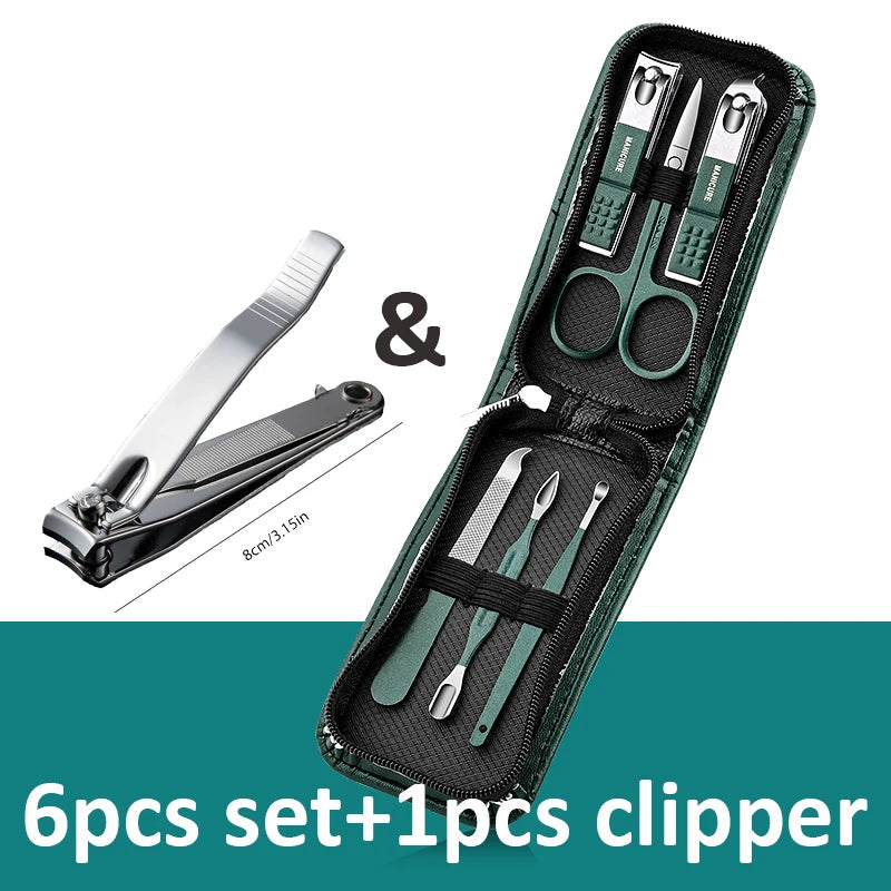 Stainless Steel Manicure And Pedicure Nail Clipper Tool Set