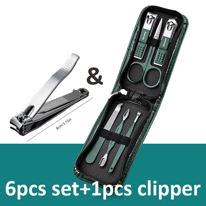 Stainless Steel Manicure And Pedicure Nail Clipper Tool Set