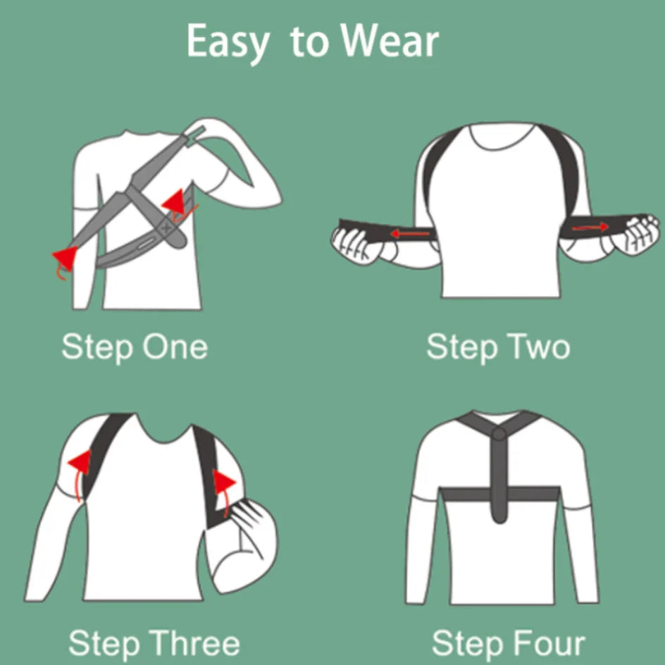 Adjustable Posture Corrector Belt For Upper Back Spine And Shoulder Alignment
