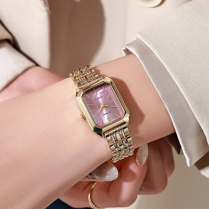 2026 Hot Brand Stainless Steel Strap Watch Women Luxury Gift Quartz Wristwatch Student Fashion Simple Square Quartz Watches