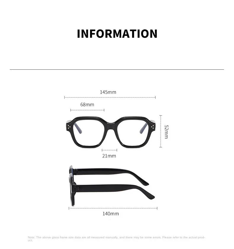 Unisex Retro Blue Light Blocking Eyeglasses Computer Glasses Frame Fashion Anti Blue Light Square Eyewears for Office Women Men