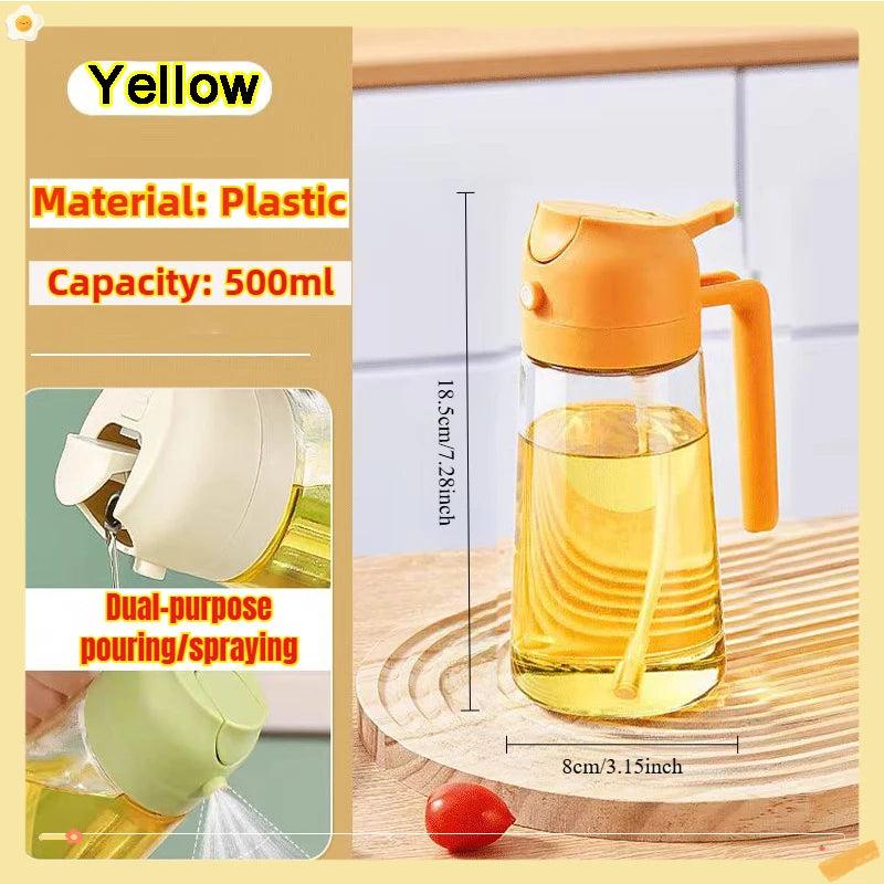 Eco Friendly PE Plastic Olive Oil Spray Bottle For Kitchen Cooking