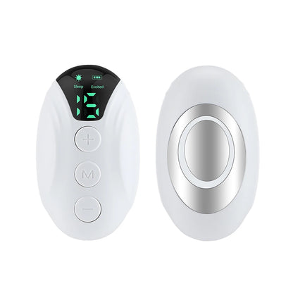 New Microcurrent Sleep Aid Device EMS Sleep Aid Machine Sleep Instrument for Insomnia Stress Anxiety Relief Palm Pulse Massager