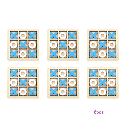 Montessori Play Game Wooden Toy Mini Chess Interaction Puzzle Training Brain Learing Early Educational Toys For Children Kids
