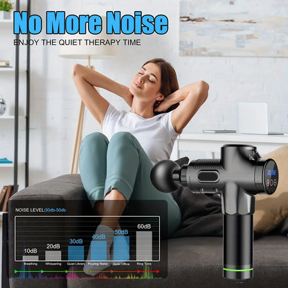 Massager Body Neck Back Deep Tissue Muscle Relaxation Fitness Tool For Shoulder Fascial Massage Gun Electric Percussion Pistol