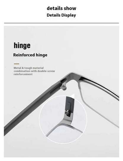 Men Reading Glasses Retro Business Hyperopia Glasses Anti Blue Light Reading Glasses 0 +1.0 To +4.0 Glasses