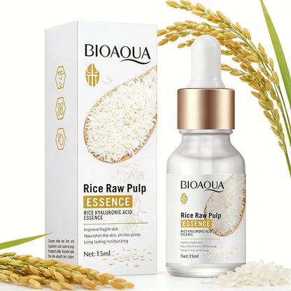 BIOAQUA Rice Raw Pulp Hyaluronic Acid Serum 15ml | BIOAQUA রাইস র’ পাল্প হায়ালুরোনিক অ্যাসিড সিরাম