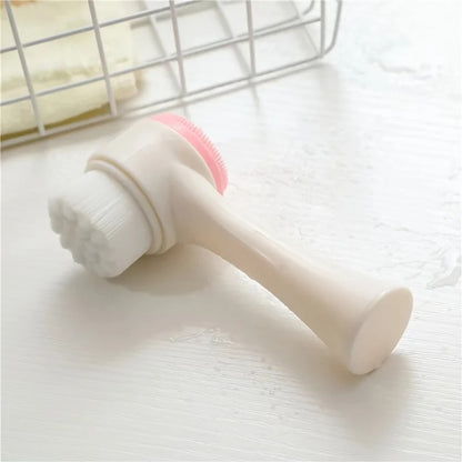 2-in-1 Dual-Head Facial Cleansing Brush | ২-ইন-১ ডুয়াল-হেড ফেসিয়াল ক্লেনজিং ব্রাশ