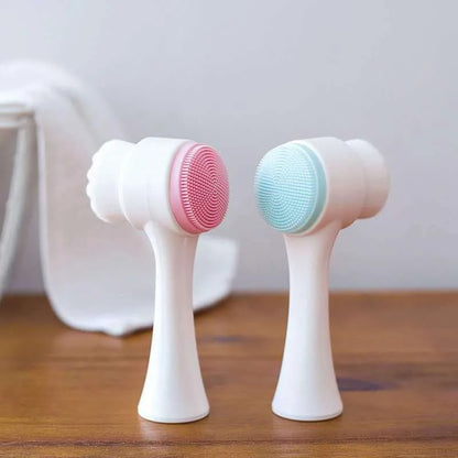 2-in-1 Dual-Head Facial Cleansing Brush | ২-ইন-১ ডুয়াল-হেড ফেসিয়াল ক্লেনজিং ব্রাশ