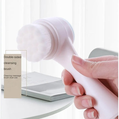 2-in-1 Dual-Head Facial Cleansing Brush | ২-ইন-১ ডুয়াল-হেড ফেসিয়াল ক্লেনজিং ব্রাশ