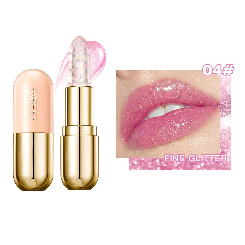 Color Changing Glitter Lipstick Jelly Balm – Moisturizing