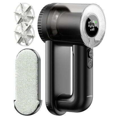 Rechargeable 2-in-1 Fabric Shaver & Lint Brush | Best Electric Sweater Shaver for Clothes, Blankets & Sofas – LED Display, 3 Speeds