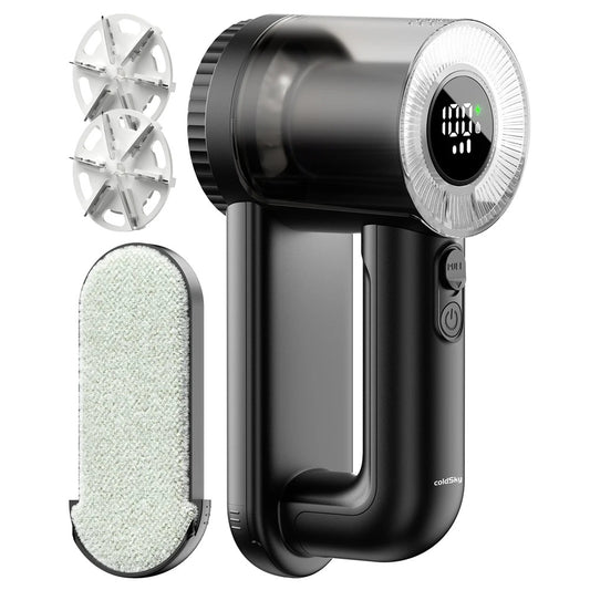 Rechargeable 2-in-1 Fabric Shaver & Lint Brush | Best Electric Sweater Shaver for Clothes, Blankets & Sofas – LED Display, 3 Speeds