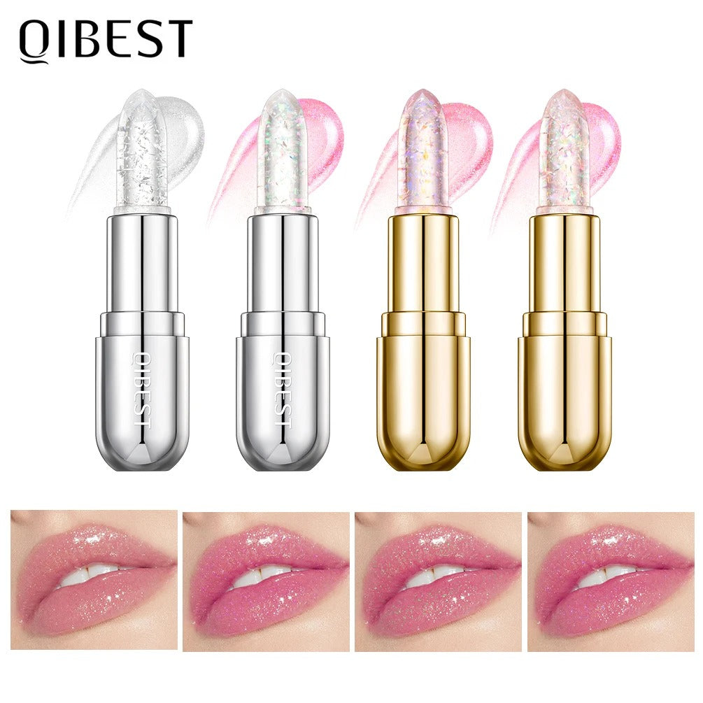 Color Changing Glitter Lipstick Jelly Balm – Moisturizing