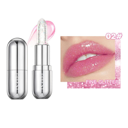 Color Changing Glitter Lipstick Jelly Balm – Moisturizing