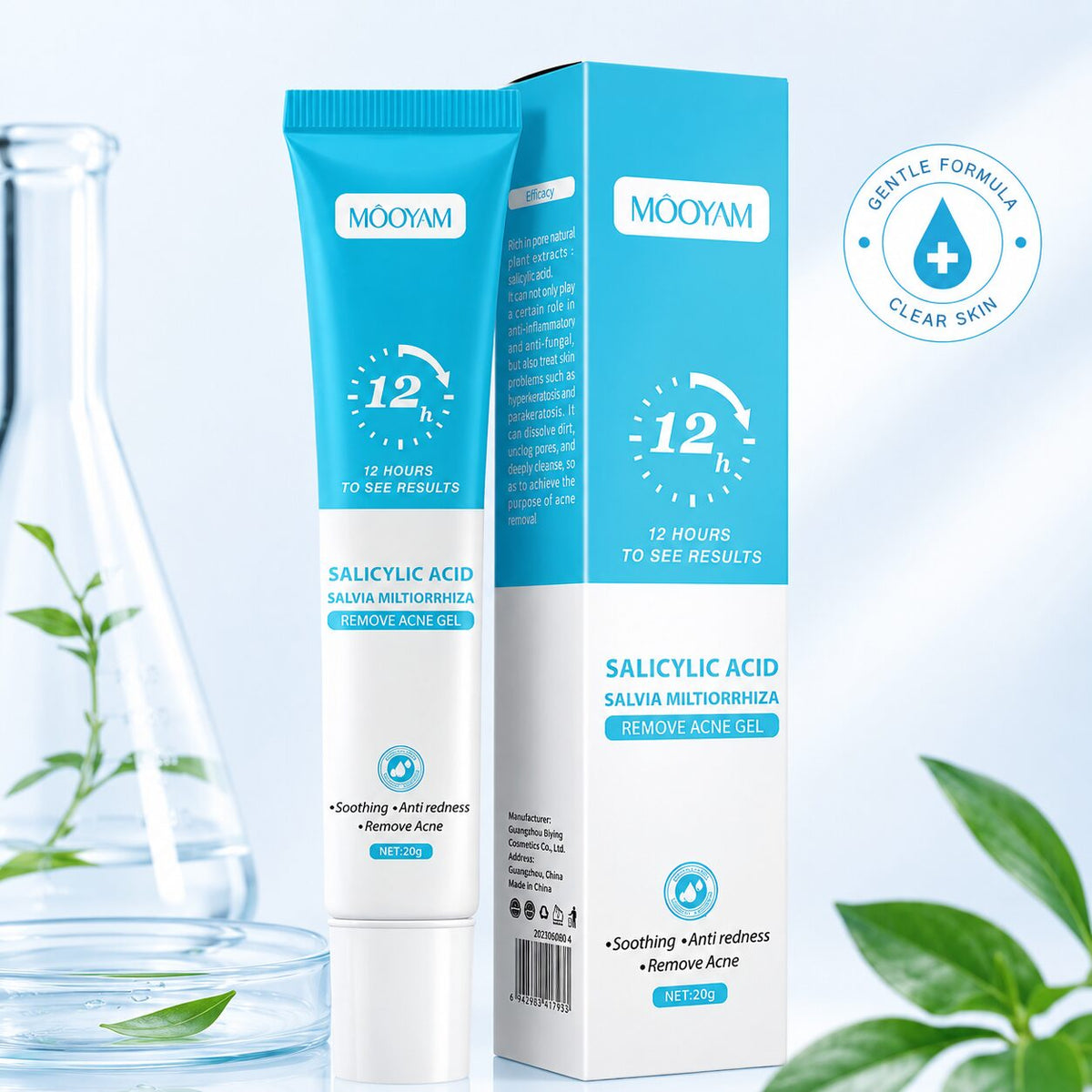 MOOYAM Salicylic Acid Acne Clear Face Wash | MOOYAM স্যালিসাইলিক অ্যাসিড অ্যাকনে কেয়ার ফেস ওয়াশ
